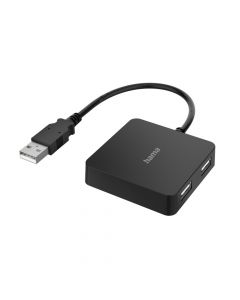 Hama USB HUB 2.0, 4 porta, 480 Mbit/s, crni
