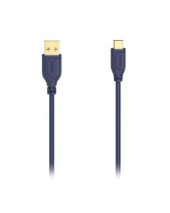 USB-C kabl, fleksibilan,bakar,pozlata, 0.75m teget
