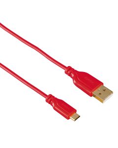 Flexi-Slim Micro USB kabl, pozlata, crveni, 0.75m