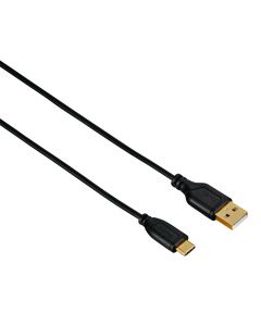USB-C kabl, fleksibilan, bakar,pozlata, 0.75m crni