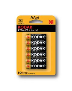 KODAK Alkalne baterije EXTRALIFE AA/6+6 kom