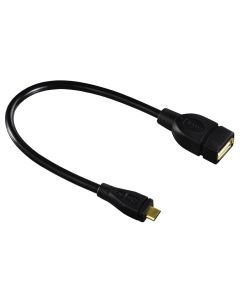 USB kabl, micro-B muski na USB-A zenski, 15cm