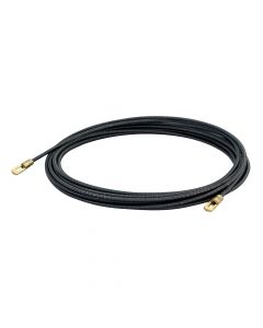 Čelična sajla za uvlačenje kabla, 5m, crna