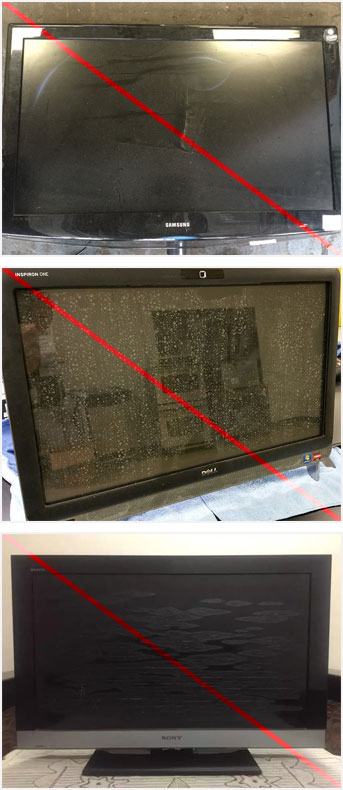 Oštećeni TV ekrani